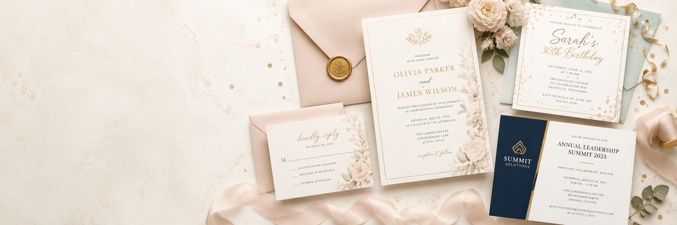 Background for Invitations Printing